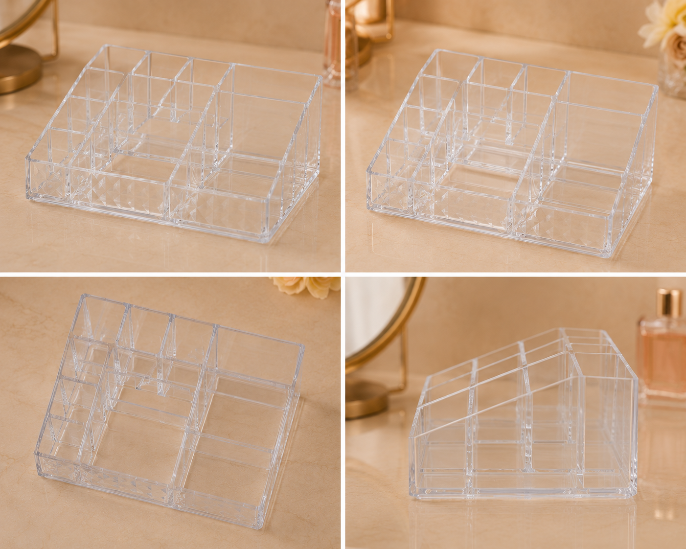 Multi-Functional Acrylic Makeup Organizer