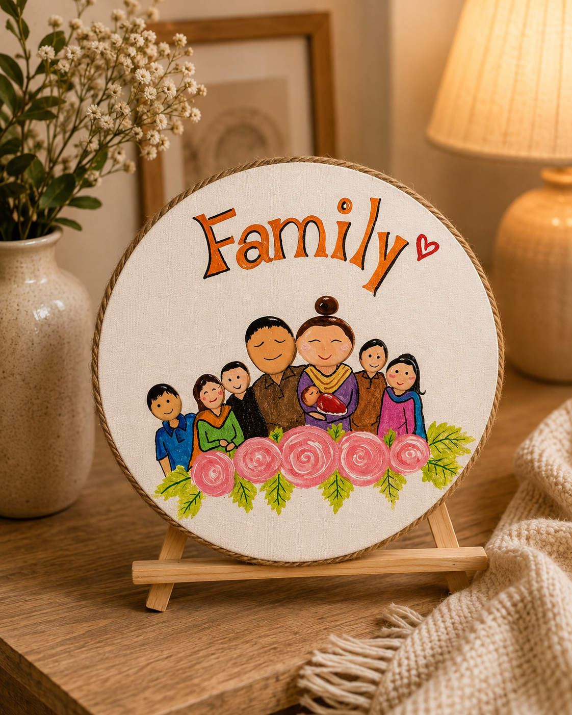 Hand-Painted Family Plaque