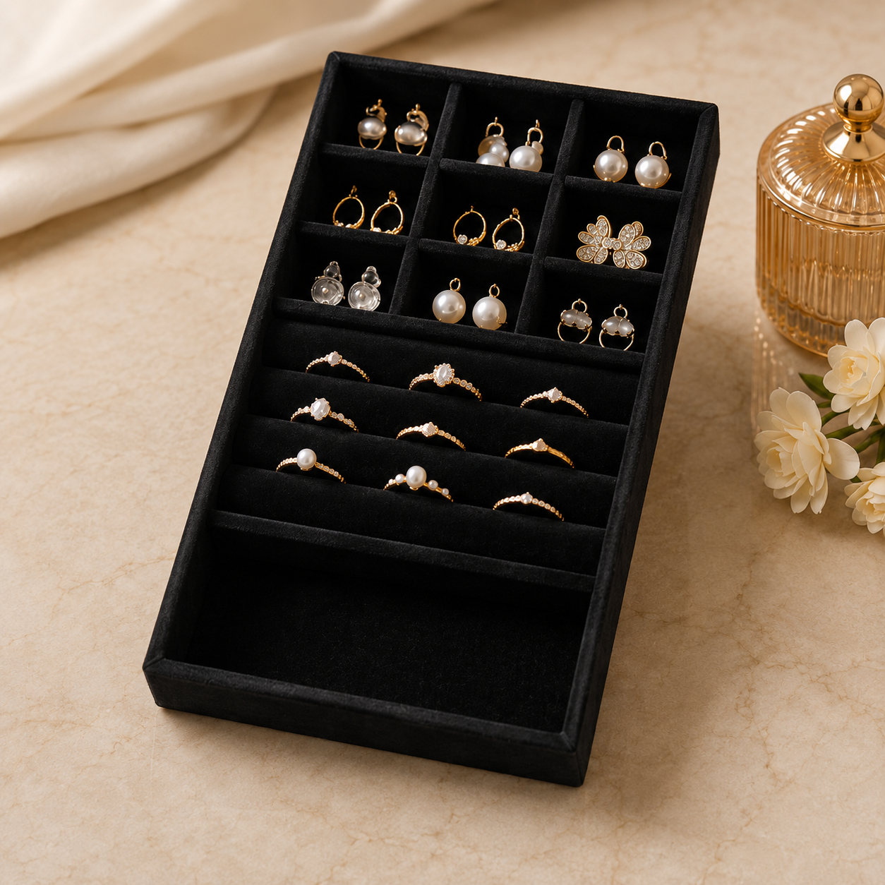 Velvet Jewelry Organizer