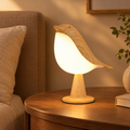 Wood-Grain Bird Night Lamp