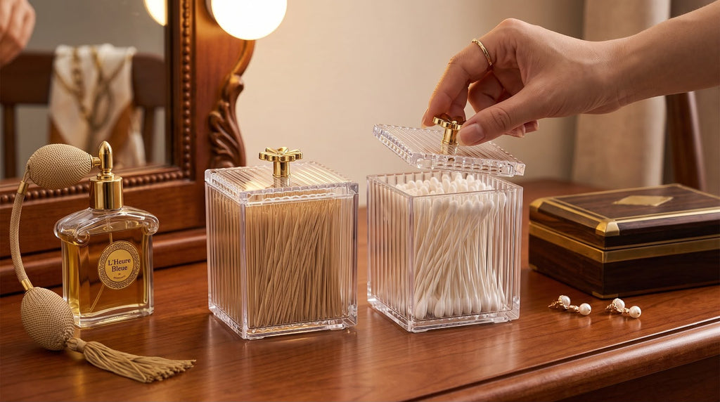 Acrylic Cotton Swab Holder